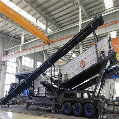 Reifenmontierter mobiler Brecher für Erze